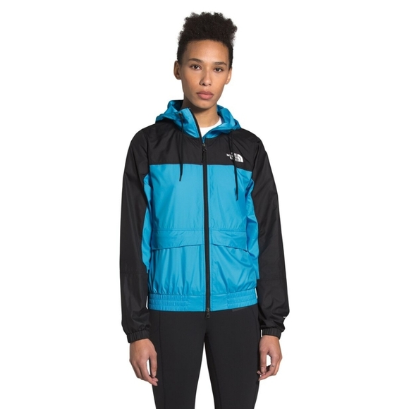 THE NORTH FACE HMLYN Wind Shell Jacket in Blue/black. Size small NWOT - Picture 1 of 16